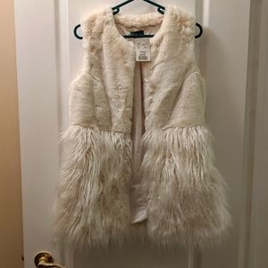Faux fur vest